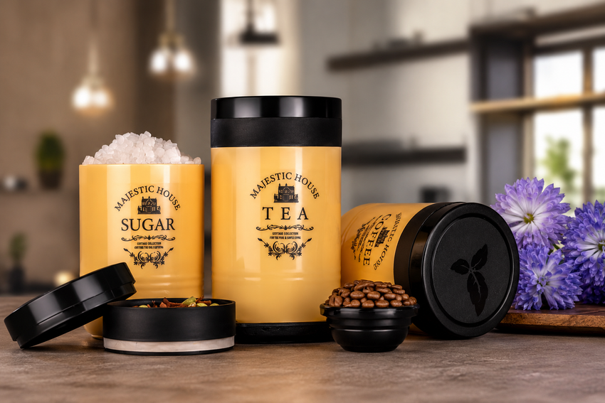 Airtight Tea Coffee Sugar Storage Container (Pack of 3)